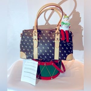 Pre-owned Dooney & Bourke Domed Logo Satchel